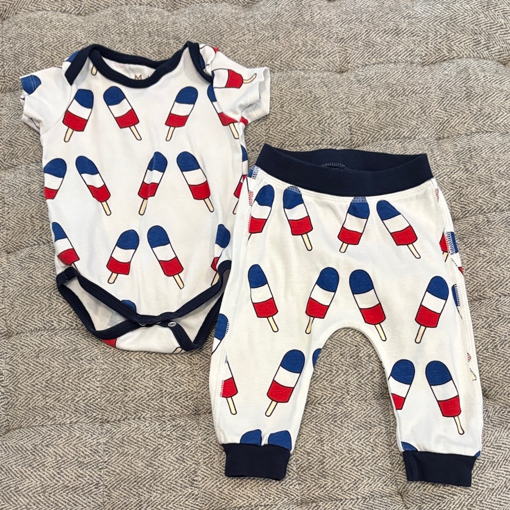 Monica + Andy set size 6-9 mths